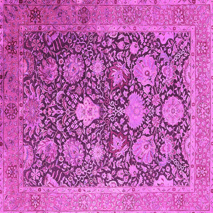Square Oriental Pink Industrial Rug, urb1517pnk