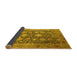 Sideview of Oriental Yellow Industrial Rug, urb1517yw