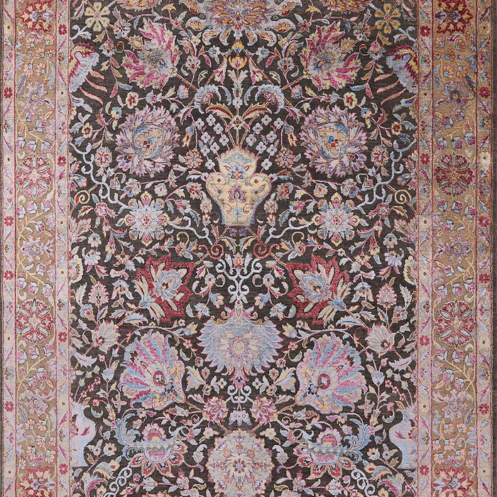 Machine Washable Industrial Modern Chestnut Brown Rug, wshurb1517