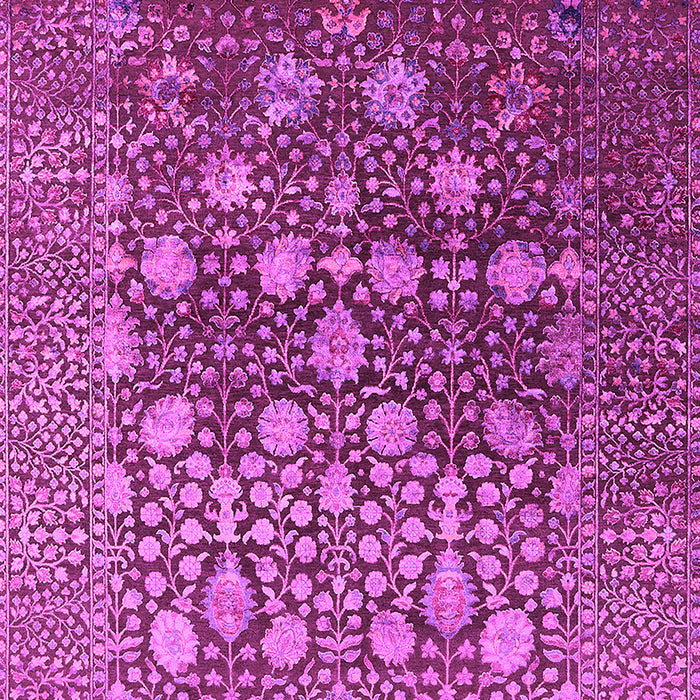 Machine Washable Oriental Pink Industrial Rug, wshurb1518pnk