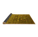 Sideview of Oriental Yellow Industrial Rug, urb1518yw