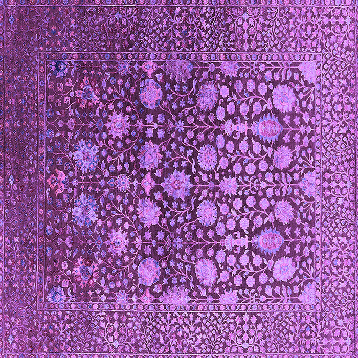 Square Oriental Purple Industrial Rug, urb1518pur