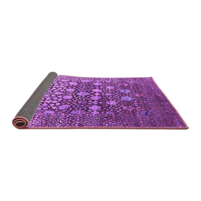 Sideview of Oriental Purple Industrial Rug, urb1518pur