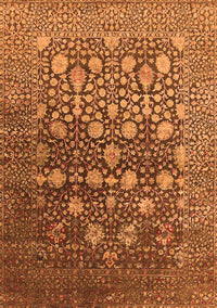 Oriental Orange Industrial Rug, urb1518org