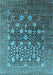 Oriental Light Blue Industrial Rug, urb1518lblu