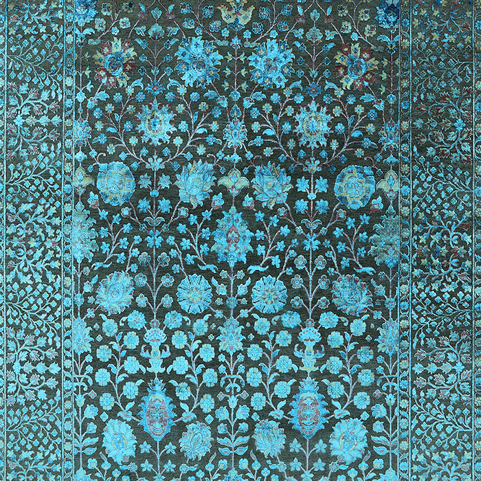 Oriental Light Blue Industrial Rug, urb1518lblu