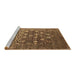 Sideview of Machine Washable Oriental Brown Industrial Rug, wshurb1518brn