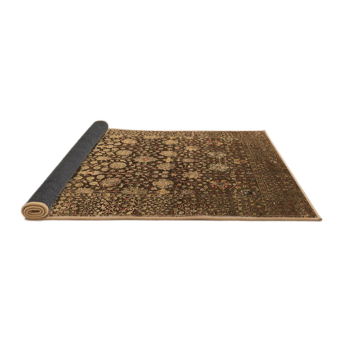 Sideview of Oriental Brown Industrial Rug, urb1518brn