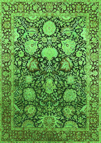 Oriental Green Industrial Rug, urb1519grn