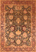 Oriental Orange Industrial Rug, urb1519org