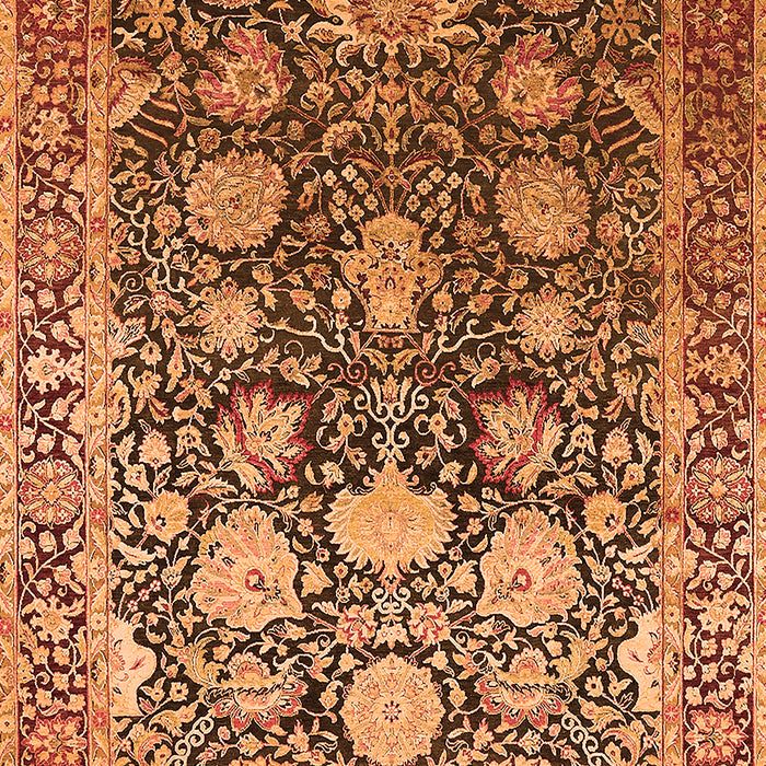 Oriental Orange Industrial Rug, urb1519org