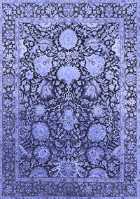 Oriental Blue Industrial Rug, urb1519blu