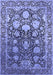 Oriental Blue Industrial Rug, urb1519blu