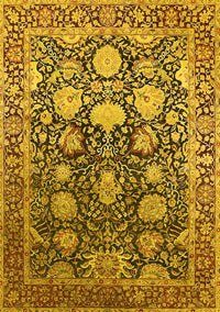 Oriental Yellow Industrial Rug, urb1519yw