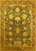 Oriental Yellow Industrial Rug, urb1519yw