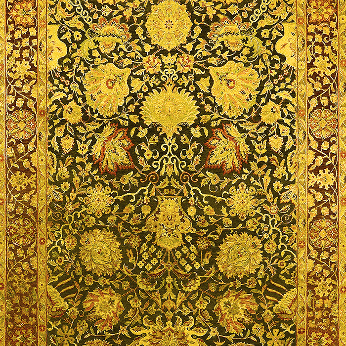 Oriental Yellow Industrial Rug, urb1519yw