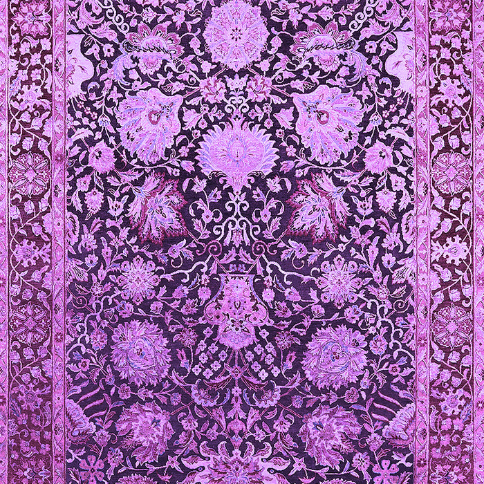 Machine Washable Oriental Purple Industrial Area Rugs, wshurb1519pur