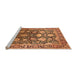 Sideview of Machine Washable Oriental Orange Industrial Area Rugs, wshurb1519org