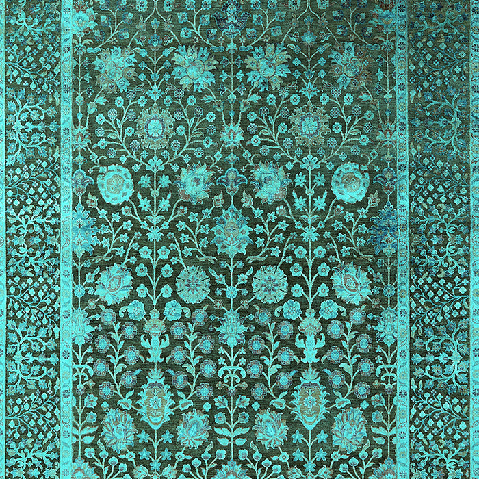 Oriental Turquoise Industrial Rug, urb1520turq