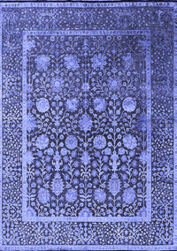 Oriental Blue Industrial Rug, urb1520blu