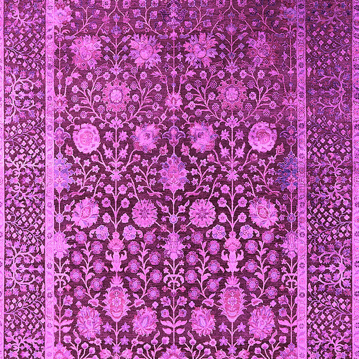 Machine Washable Oriental Pink Industrial Rug, wshurb1520pnk