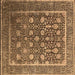 Square Oriental Brown Industrial Rug, urb1520brn