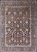 Mid-Century Modern Silver Pink Oriental Rug, urb1520