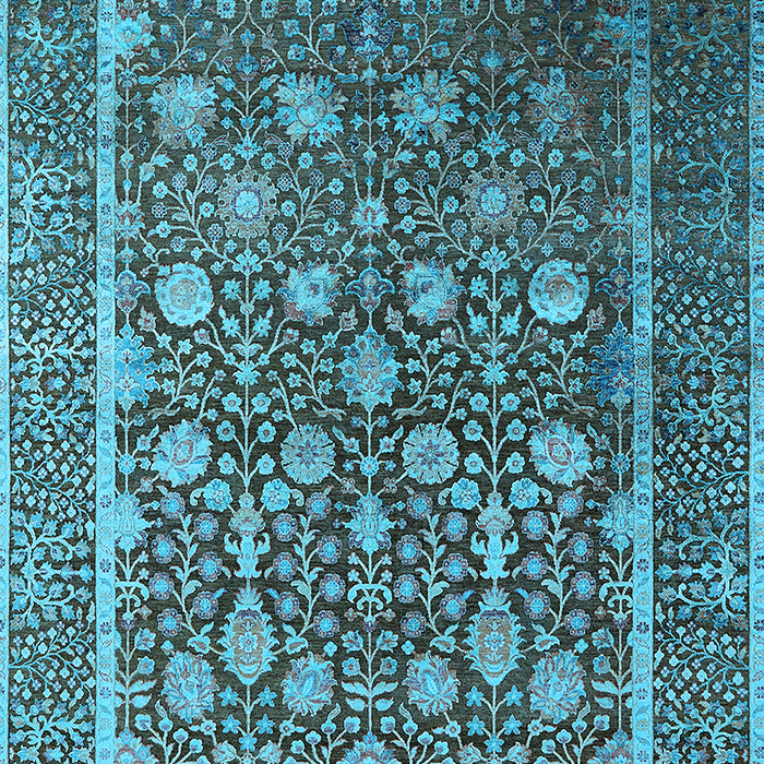Oriental Light Blue Industrial Rug, urb1520lblu
