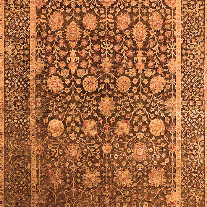 Machine Washable Oriental Orange Industrial Area Rugs, wshurb1520org