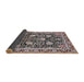 Sideview of Mid-Century Modern Bakers Brown Oriental Rug, urb1521