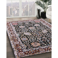 Mid-Century Modern Bakers Brown Oriental Rug, urb1521