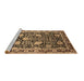 Sideview of Machine Washable Oriental Brown Industrial Rug, wshurb1521brn