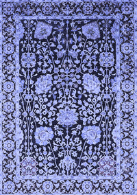 Oriental Blue Industrial Rug, urb1521blu