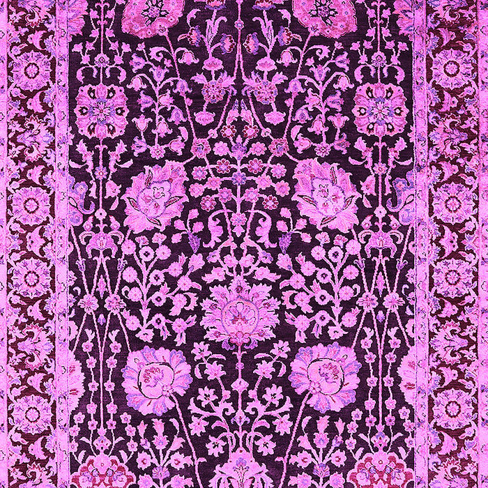 Machine Washable Oriental Pink Industrial Rug, wshurb1521pnk