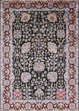 Mid-Century Modern Bakers Brown Oriental Rug, urb1521