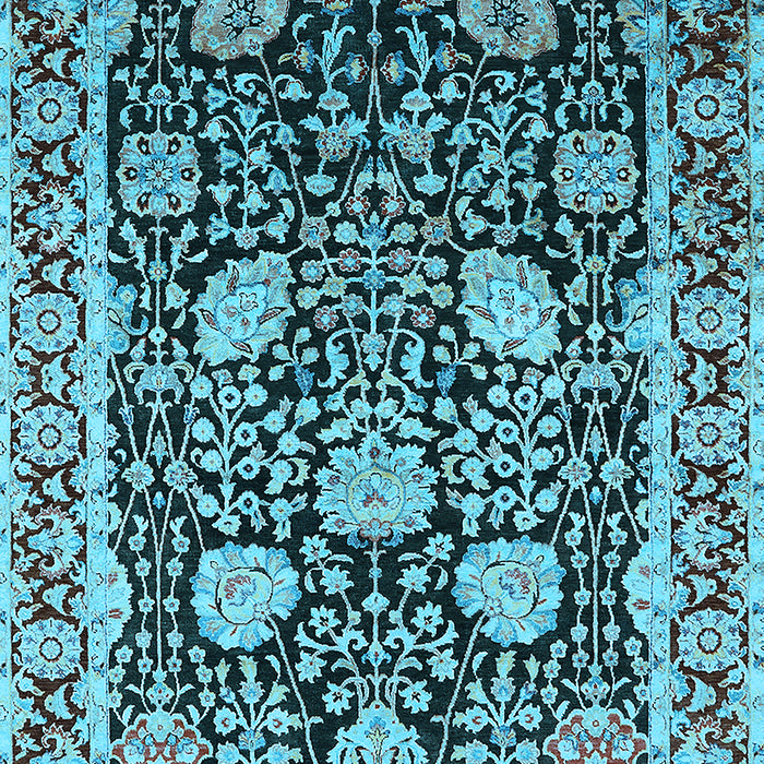 Oriental Light Blue Industrial Rug, urb1521lblu