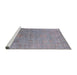 Sideview of Machine Washable Industrial Modern French Lilac Purple Rug, wshurb1522