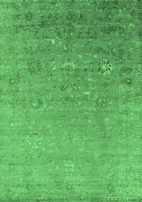 Oriental Emerald Green Industrial Rug, urb1522emgrn