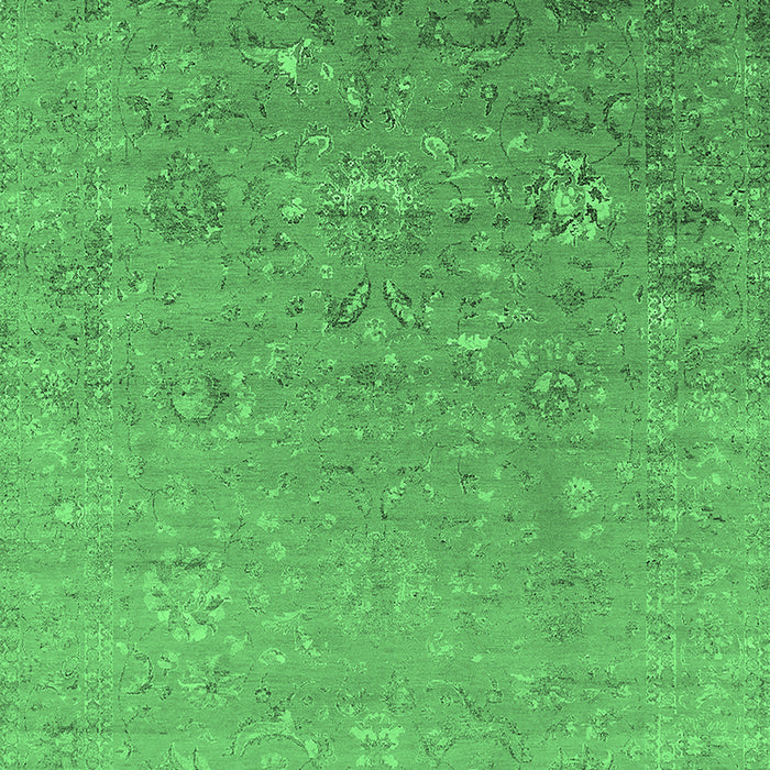 Oriental Emerald Green Industrial Rug, urb1522emgrn