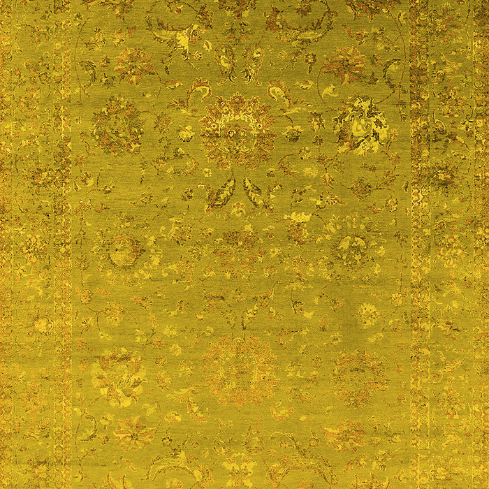 Oriental Yellow Industrial Rug, urb1522yw