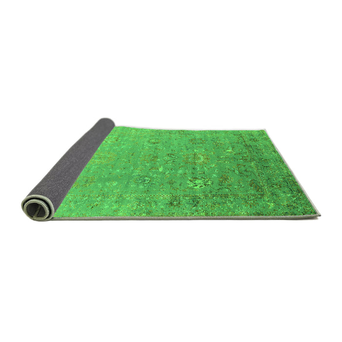 Sideview of Oriental Green Industrial Rug, urb1522grn