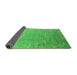 Sideview of Oriental Green Industrial Rug, urb1522grn