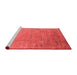 Industrial Red Washable Rugs