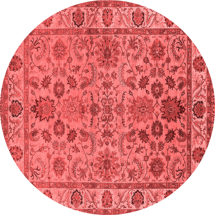 Machine Washable Oriental Red Industrial Rug, wshurb1523red