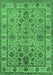 Oriental Emerald Green Industrial Rug, urb1523emgrn