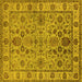 Square Oriental Yellow Industrial Rug, urb1523yw