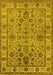 Oriental Yellow Industrial Rug, urb1523yw