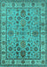 Oriental Turquoise Industrial Rug, urb1523turq