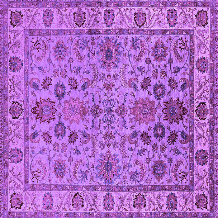 Square Oriental Purple Industrial Rug, urb1523pur
