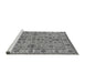 Sideview of Machine Washable Oriental Gray Industrial Rug, wshurb1523gry